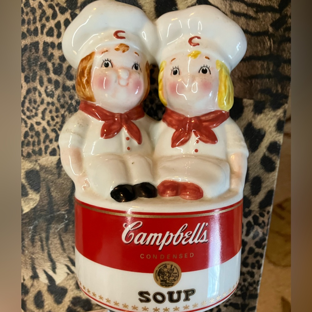 Vintage Campbell's Soup Cups, Napkin Holder and Spoon Holder